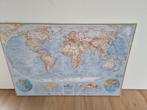 Wereldkaart 148x99cm. National geographic, world map, Huis en Inrichting, Woonaccessoires | Schilderijen, Tekeningen en Foto's