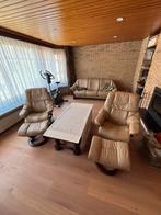 Volledige lederen salonset (Stressless), Ophalen, Zo goed als nieuw, Leer