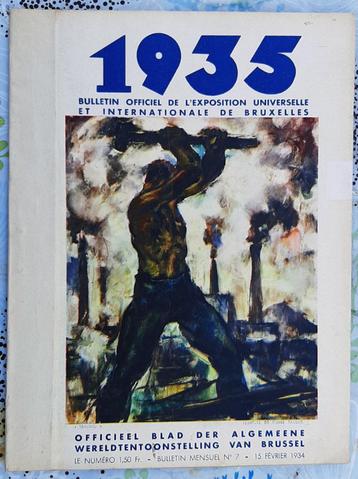 Bulletin officiel de l'Expo univ. de Bruxelles 1935, n 7. beschikbaar voor biedingen