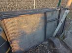 9 zwart gelakte volierepanelen, Dieren en Toebehoren, Ophalen, Zo goed als nieuw, Aluminium, Volière