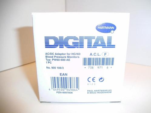 Stroomadaptor voor bloeddrukmeter Hartmann HG 160, Elektronische apparatuur, Onderdelen en Toebehoren, Nieuw, Ophalen of Verzenden
