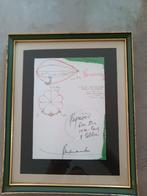 Conceptuele schets "papaver" studiemateriaal Panamarenko, Enlèvement ou Envoi