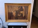 Groot olieverfschilderij, Antiek en Kunst, Ophalen