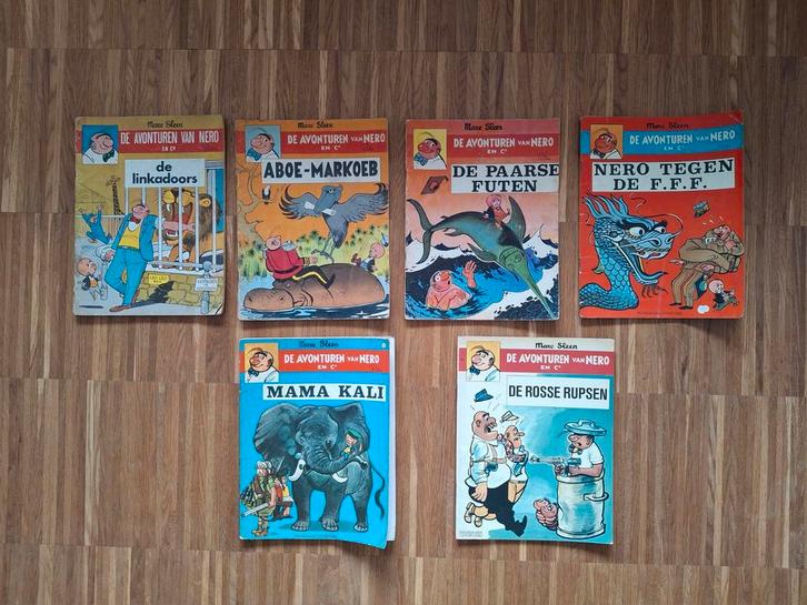 6 vintage Nero strips - Eerste Druk, Boeken, Stripverhalen, Meerdere stripboeken, Ophalen of Verzenden