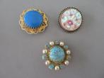 3 oude Art Deco Broches spelden juwelen, Handtassen en Accessoires, Broches, Verzenden, Zo goed als nieuw