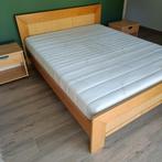 bed 160x200 met lattenbodem en 2 nachtkastjes, Ophalen, Tweepersoons, 200 cm, 160 cm