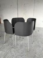 Design stoelen Ikea model Fusion set van 4, Ophalen, Gebruikt, Zwart, Vier