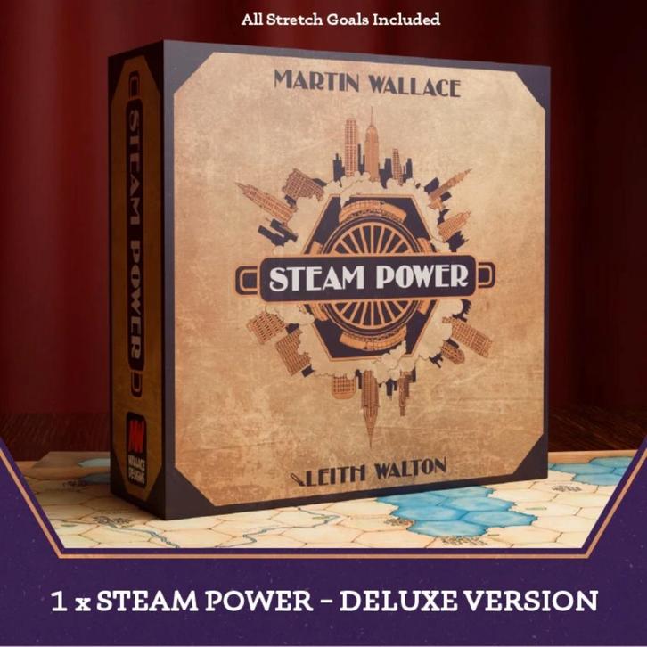 Steam Power - Kickstarter Deluxe, Hobby & Loisirs créatifs, Jeux de société | Jeux de plateau, Comme neuf, Enlèvement ou Envoi