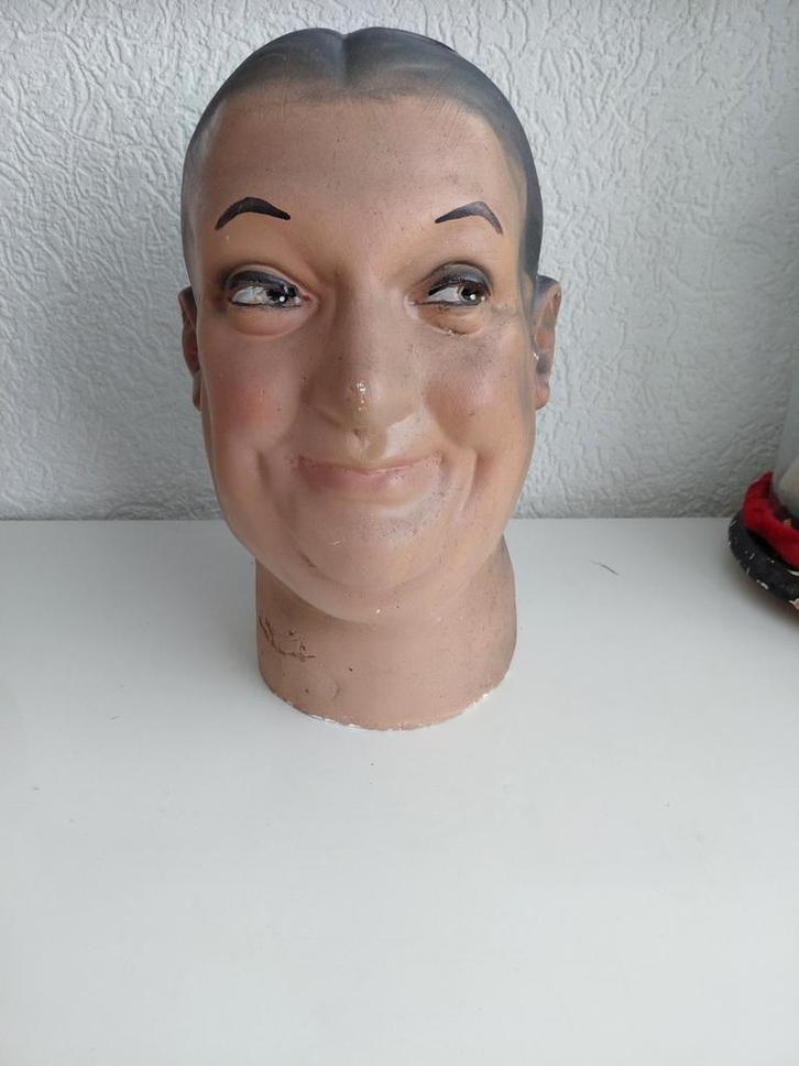 Oud gipsen hoofd, Antiek en Kunst, Curiosa en Brocante, Ophalen of Verzenden