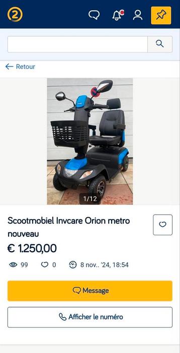 Moto pour personnes à mobilité réduite, Divers, Enlèvement