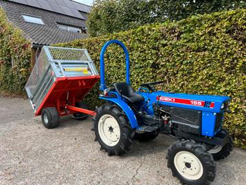 Iseki mini tractor met kiepwagen| 4x4| Hydro Topstang| 16 PK beschikbaar voor biedingen