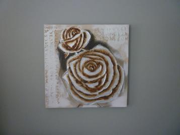Canvas bloemenprint beschikbaar voor biedingen