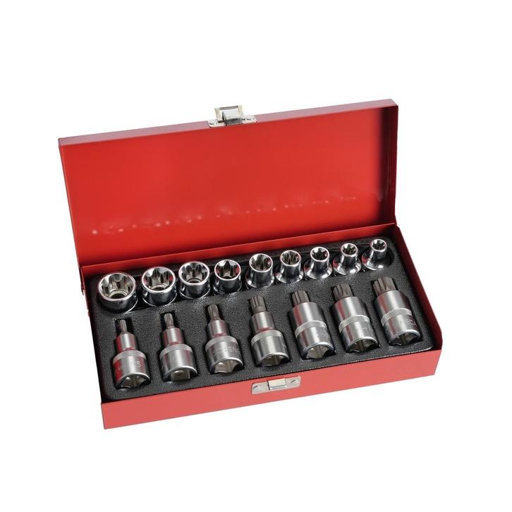 Spline en torx doppenset 1/2" 16 delig, Auto diversen, Overige Auto diversen, Verzenden