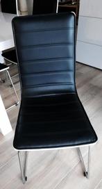 6 eetkamerstoelen Xooon, Huis en Inrichting, Ophalen, Overige materialen, Gebruikt, Zwart