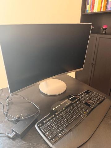 Samsung curved monitor, incl toetsenbord en muis beschikbaar voor biedingen