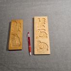2 Speculaas plankjes met dierenfiguren, Antiek en Kunst, Antiek | Keukengerei, Ophalen of Verzenden
