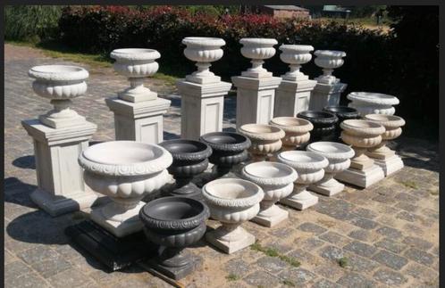 Betonnen tuinvazen op betonnen sokkels - Italiaanse stijl, Tuin en Terras, Tuinvazen, Nieuw, Ophalen