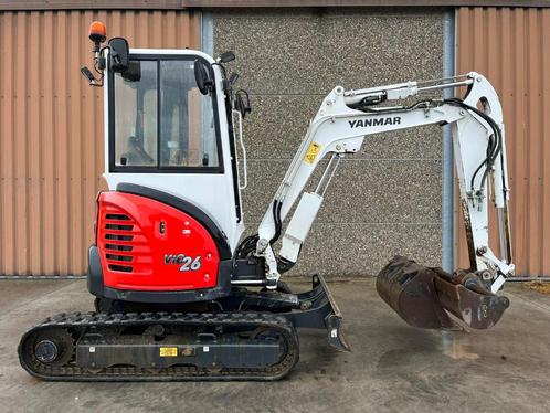 minigraver Yanmar Vio26 van 2017 met amper 1130uren, Articles professionnels, Machines & Construction | Grues & Excavatrices, Excavatrice