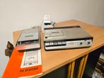 Vintage cassette recorders Philips N2205 en N2202, Audio, Tv en Foto, Ophalen of Verzenden, Enkel, Philips, Tiptoetsen