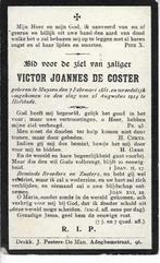 RP Victor Joannes De Coster Slag 25 Augustus 1914, Enlèvement ou Envoi