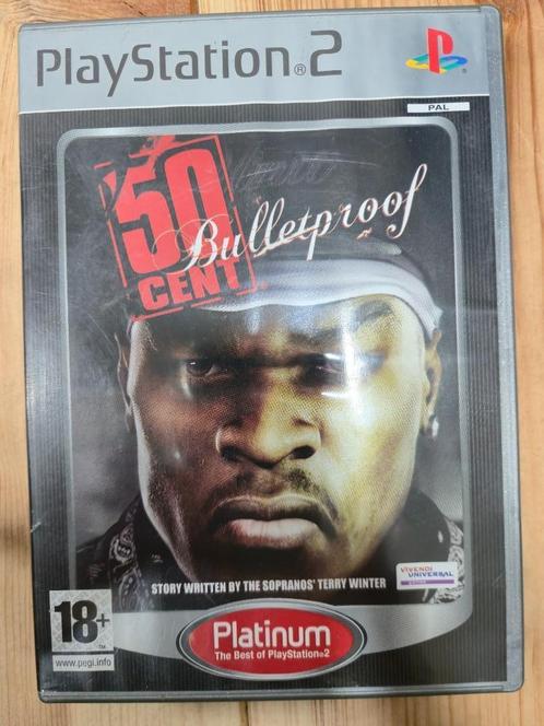 50 Cent Bulletproof - PS2 (PlayStation 2) CIB, Games en Spelcomputers, Games | Sony PlayStation 2, Gebruikt, Platform, Ophalen of Verzenden