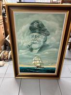Kapitein en zijn boot, Antiek en Kunst, Kunst | Schilderijen | Klassiek, Ophalen