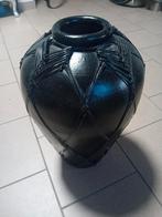2 vases noirs en poterie, Zo goed als nieuw