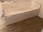 Enkel Bed 80 x 200m uitschuifbaar tot dubbel bed, Ophalen, Gebruikt, Eenpersoons, Wit
