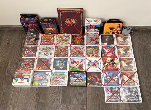 Nintendo 3DS - 9 Games, Games en Spelcomputers, Spelcomputers | Nintendo 2DS en 3DS, Zo goed als nieuw, 3DS XL, Zilver, Met games