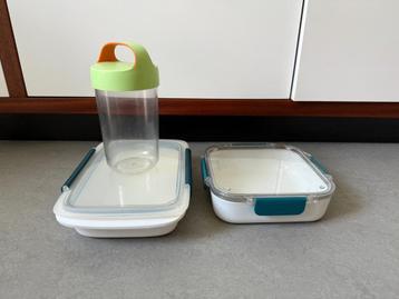 Set of snack + lunch boxes (BPA-free) beschikbaar voor biedingen
