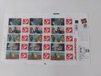 PLANCHE de 15 Timbres TINTIN/Temple du soleil+7 boules crist, Tintin, Autres types, Enlèvement ou Envoi, Neuf