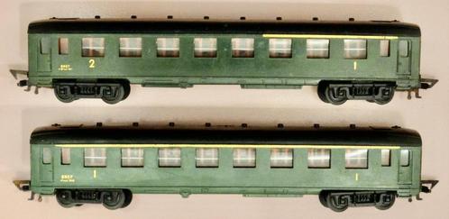 JOUEF HO - Set van 2 SNCF-wagens, Hobby en Vrije tijd, Modeltreinen | H0, Gebruikt, Wagon, Jouef, Ophalen of Verzenden