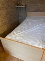 Bedframe 1 persoon  hout met 2 schuiven, Ophalen, Zo goed als nieuw, Eenpersoons, Hout