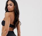Miss G stringbikini bandeau set zwart 40, Verzenden, Nieuw, Zwart, Bikini