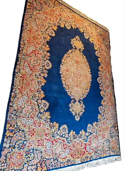 Tapis ancien Persan miroir, Kirman, Signé ! 375 cm x 275 cm, Antiquités & Art, Tapis & Textile, Enlèvement