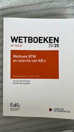 Wetboek BTW en selectie van KB’s, Boeken, Studieboeken en Cursussen, Ophalen, Nieuw, Hogeschool, Jeroen De Schryver; Kristel Vercruyssen