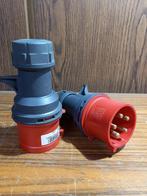 2 stuks stekker 400volt / 32ampère - CEE contactstop - prise, Doe-het-zelf en Bouw, Elektriciteit en Kabels, Ophalen, Nieuw, Stekker