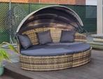 Loungeset 4 delig rond - Wicker, Ophalen, 6 zitplaatsen, Bank, Zo goed als nieuw