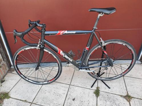 Olimpia Arrow carbonlook racefiets voor de grotere medemens., Sport en Fitness, Wielrennen, Gebruikt, Ophalen