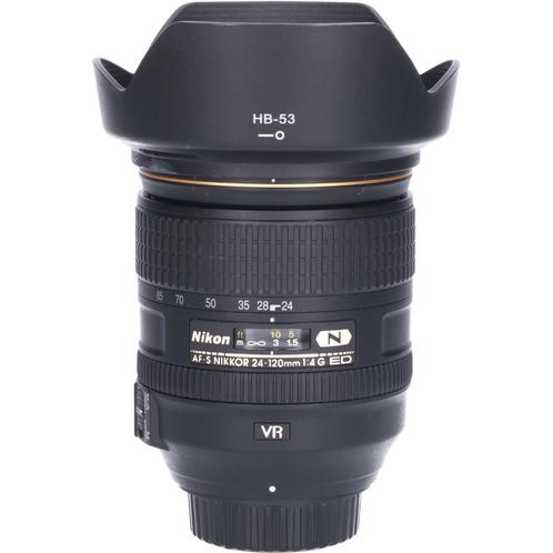 Nikon AF-S 24-120mm F/4.0G ED VR + HB-53 (zonnekap) + Soft l, Audio, Tv en Foto, Foto | Lenzen en Objectieven, Zo goed als nieuw