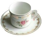 Deo koffiekop paar Frans geelgoud, Ophalen of Verzenden, Zo goed als nieuw, Porselein, Kop en/of schotel
