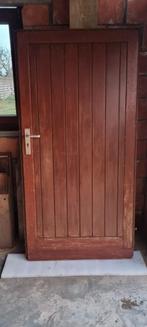 Meranti buitendeur met kader en 2sleutels, Enlèvement, Porte extérieure