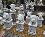 Betonnen honden koppen, Jardin & Terrasse, Statues de jardin, Animal, Béton, Enlèvement ou Envoi, Neuf
