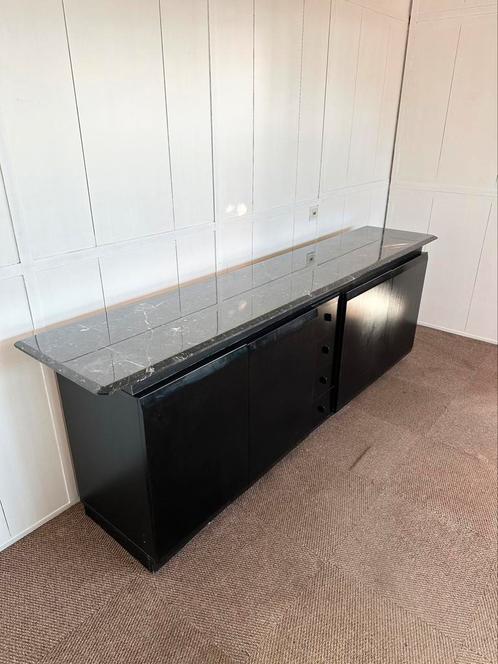 Vintage sideboard met marmer blad, ca 1980’s, Huis en Inrichting, Kasten | Dressoirs, Ophalen
