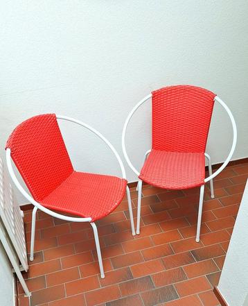 2 vintage retro tuin-/terras stoelen beschikbaar voor biedingen