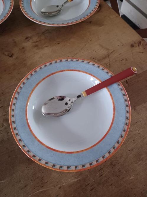 VILLEROY EN BOCH SWITCH 4 DIEP BORD MET BIJPASSENDE LEPEL aa, Antiek en Kunst, Antiek | Servies los, Ophalen of Verzenden
