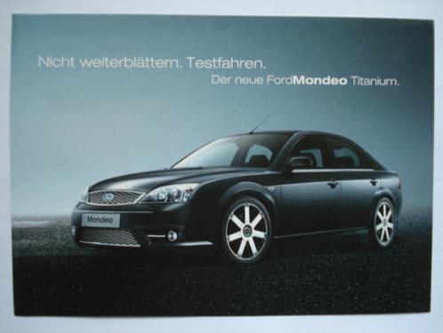 Ford Mondeo Titanium 2003 kaart carte card Postkarte, Verzamelen, Postkaarten | Themakaarten, Ongelopen, 1980 tot heden, Voertuig