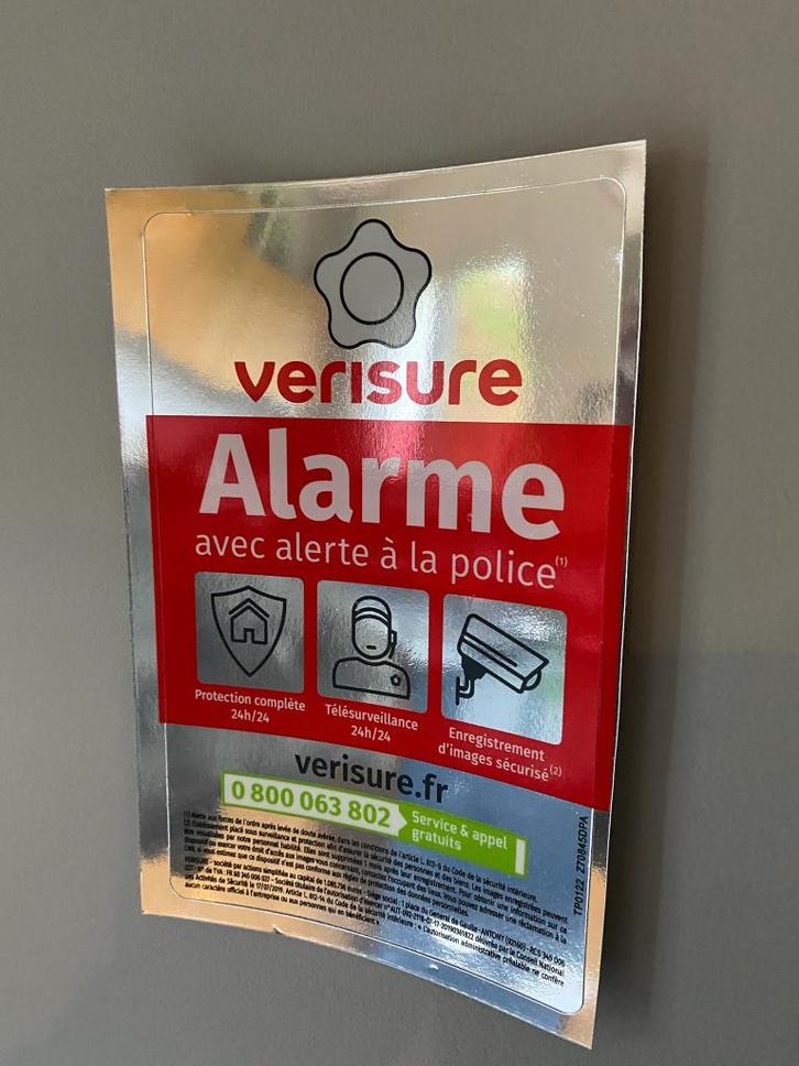 Verisure Securitas Direct alarme autocollant, Bricolage & Construction, Instruments de mesure, Neuf, Accessoires, Enlèvement ou Envoi