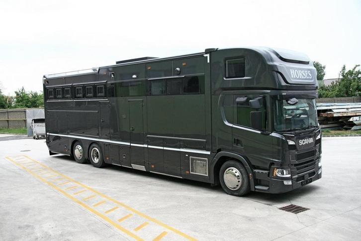 Scania P500 LEHEL BY HTI PREDATOR, Dieren en Toebehoren, Paarden en Pony's | Trailers en Aanhangwagens, Zo goed als nieuw, Aluminium