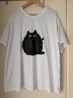 Mystery cat T-shirt in grote maten lees de afmetingen, Kleding | Dames, Grote Maten, Ophalen of Verzenden, Zo goed als nieuw, Zwart